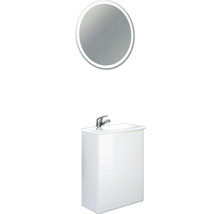 Waschtischunterschrank FACKELMANN Small Bathroom Collection BxHxT 44 x 60 cm x 24,3 cm Frontfarbe weiß weiß glänzend 86013