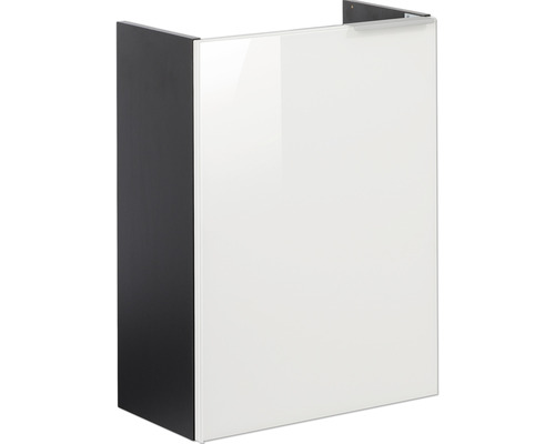 Waschtischunterschrank FACKELMANN Small Bathroom Collection BxHxT 44 x 60 cm x 24,3 cm Frontfarbe weiß weiß glänzend 86014