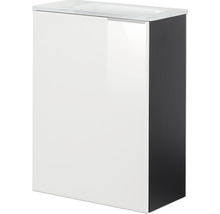 Waschtischunterschrank FACKELMANN Small Bathroom Collection BxHxT 44 x 60 cm x 24,3 cm Frontfarbe weiß weiß glänzend 86014