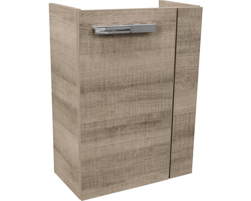 Meuble sous vasque FACKELMANN Small Bathroom Collection lxhxp 44 x 60 cm x 24,3 cm couleur de façade chêne gris 86018