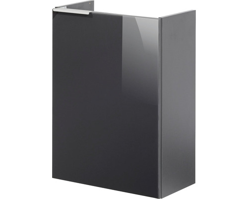 Meuble sous vasque FACKELMANN Small Bathroom Collection lxhxp 44 x 60 cm x 24,3 cm couleur de façade anthracite 86022