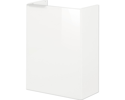 Waschtischunterschrank FACKELMANN Small Bathroom Collection BxHxT 44 x 60 cm x 24,3 cm Frontfarbe weiß weiß glänzend 86023