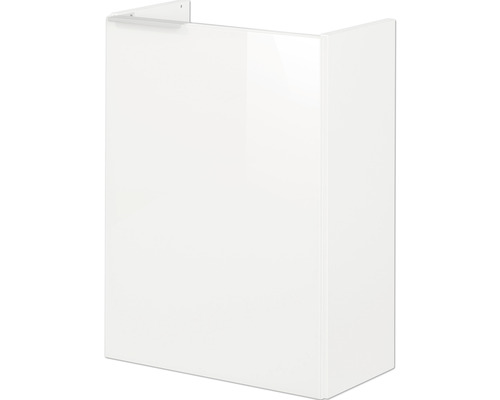 Meuble sous vasque FACKELMANN Small Bathroom Collection lxhxp 44 x 60 cm x 24,3 cm couleur de façade blanc blanc brillant 86023