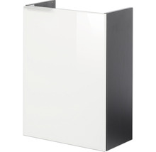 Waschtischunterschrank FACKELMANN Small Bathroom Collection BxHxT 44 x 60 cm x 24,3 cm Frontfarbe weiß weiß glänzend 86024