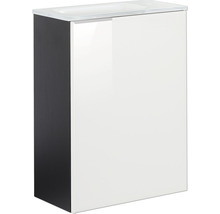 Waschtischunterschrank FACKELMANN Small Bathroom Collection BxHxT 44 x 60 cm x 24,3 cm Frontfarbe weiß weiß glänzend 86024