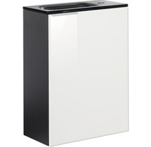 Waschtischunterschrank FACKELMANN Small Bathroom Collection BxHxT 44 x 60 cm x 24,3 cm Frontfarbe weiß weiß glänzend 86024