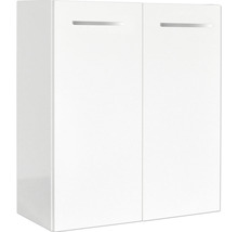 Meuble sous vasque FACKELMANN Small Bathroom Collection lxhxp 52 x 60 cm x 24,3 cm couleur de façade blanc haute brillance 86035