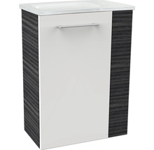Waschtischunterschrank FACKELMANN Small Bathroom Collection BxHxT 44 x 60 cm x 24,3 cm Frontfarbe dark oak 86052