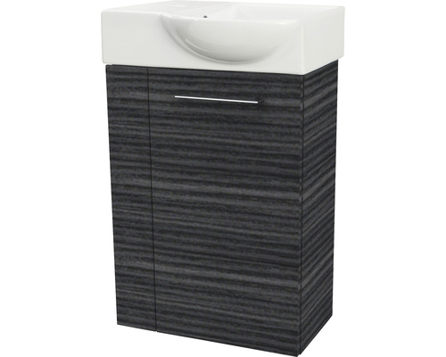 Meuble sous vasque FACKELMANN Small Bathroom Collection lxhxp 44 x 60 cm x 24,3 cm couleur de façade dark oak 86061