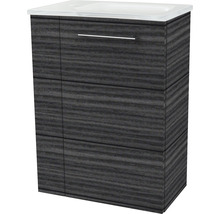 Waschtischunterschrank FACKELMANN Small Bathroom Collection BxHxT 44 x 60 cm x 24,3 cm Frontfarbe dark oak 86061