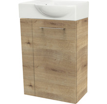 Waschtischunterschrank FACKELMANN Small Bathroom Collection BxHxT 44 x 60 cm x 24,3 cm Frontfarbe asteiche 86063