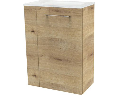 Waschtischunterschrank FACKELMANN Small Bathroom Collection BxHxT 44 x 60 cm x 24,3 cm Frontfarbe asteiche 86063