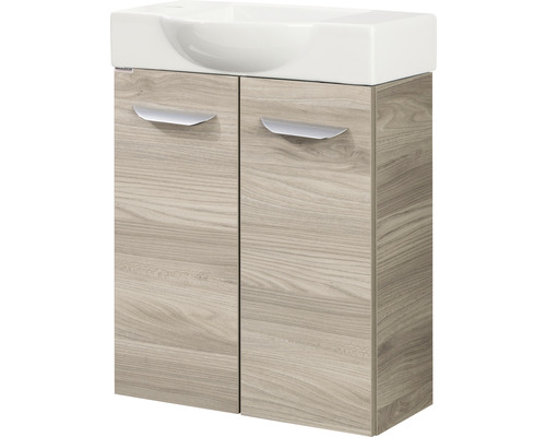 Meuble sous-lavabo avec deux portes et vasque à poser