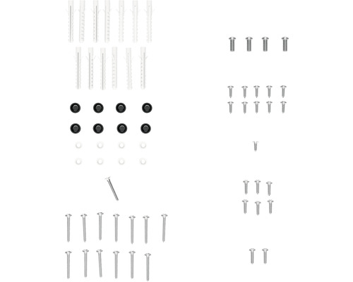Kit de fixation de rechange Form&Style et Basano noir mat
