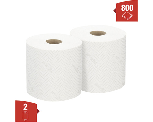 Rouleau de papier de nettoyage Kimberly-Clark WypAll L20 2 couches 2 pièces de 400 feuilles