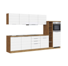 Cuisine complète avec appareils Held Möbel Florenz 330 cm blanc mat démontée variante réversible 1127.6291