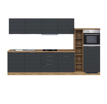 Cuisine complète avec appareils Held Möbel Florenz 330 cm gris mat démontée variante réversible 1124.6293