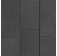 Dalle vinyle Gabun Nauru Dryback à coller gris foncé 60x30 cm-thumb-0