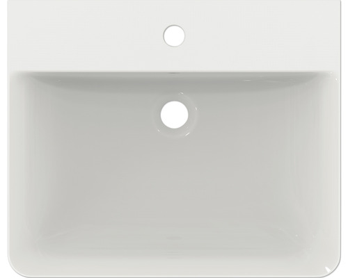 Keramikwaschbecken mit Hahnloch und Überlauf