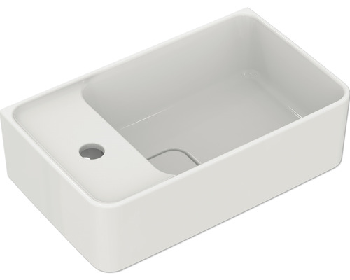Lave-mains Ideal STANDARD Strada II 45 cm trou pour robinetterie à gauche T299501 Vasque à poser en céramique sanitaire avec plage de robinetterie
