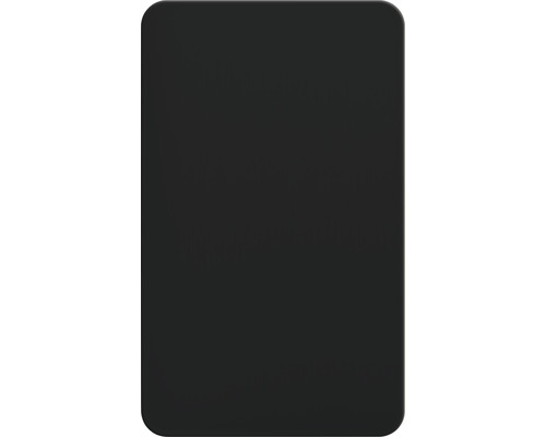 Plaque rectangulaire noire