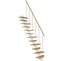 Raumspartreppe mit Holzstufen und Geländer