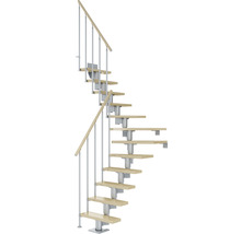 Wendeltreppe aus Holz und Metall