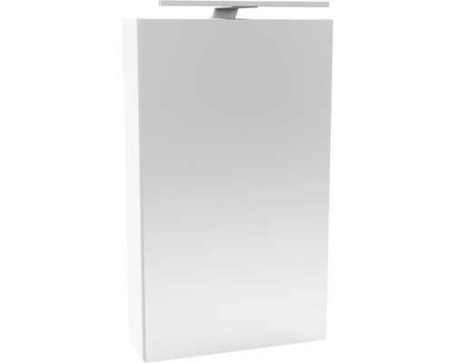 Armoire de toilette FACKELMANN SBC Small Bathroom Collection 400 x 16,2 x 680 mm blanc 1 porte led