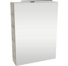 Spiegelschrank FACKELMANN SBC Small Bathroom Collection 500 x 16,2 x 680 mm graueiche 1-türig LED links