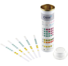 Oase Wassertest-Set mit Teststreifen und Farbskala zur Wasseranalyse