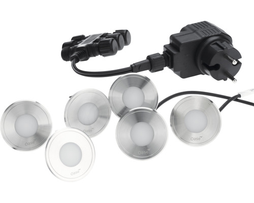 LED-Unterwasserseinbauleuchten-Set Oase LunAqua Terra LED Set 6 6er-Set
