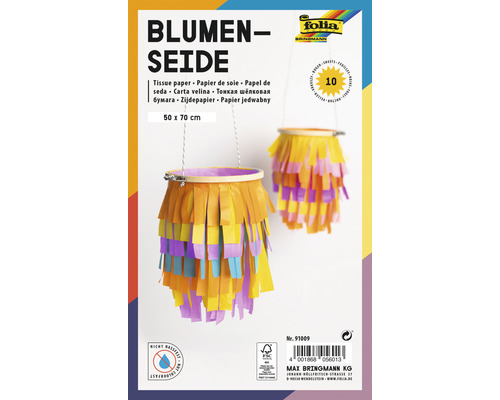 Soie florale, 50 x 70 cm, 10 feuilles