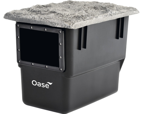 Skimmer de bassin Oase BioSys avec pompe filtrante jusqu'à une surface de 50 m² Filtre de bassin Oase avec couvercle aspect pierre