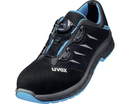 Chaussures basses de sécurité S1P Uvex BOA fermeture tournante bleu pointure 39