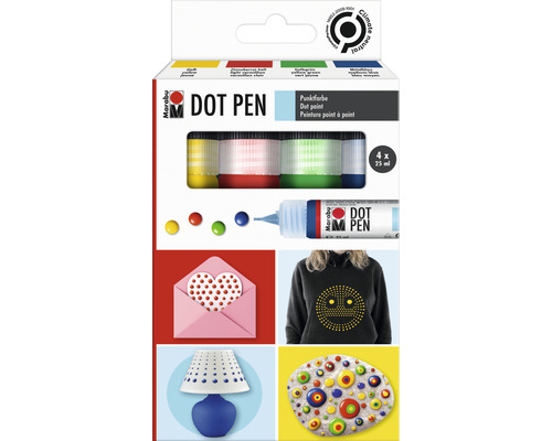 Kit de 4 Dot Pen assortiment 4 Dot Pen