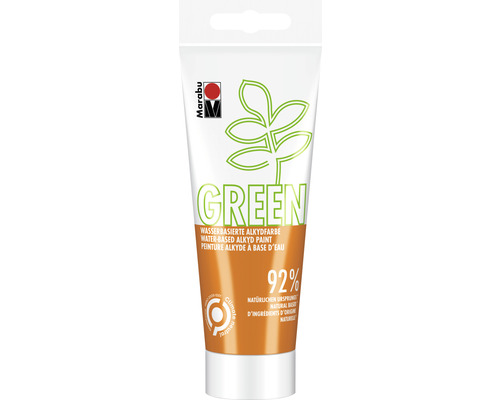 Marabu Green Wasserbasierte Alkydfarbe orange 013 100 ml Tube wasserbasierte Alkydfarbe Grün von Marabu