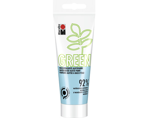 Marabu Green Wasserbasierte Alkydfarbe pastellblau 256 100 ml Tube mit wasserbasierter Alkydfarbe in Grün von Marabu