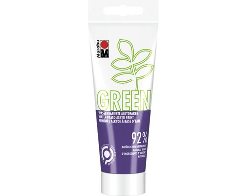 Marabu Green Wasserbasierte Alkydfarbe violett 251 100 ml Marabu Green wasserbasierte Alkydfarbe in einer Tube