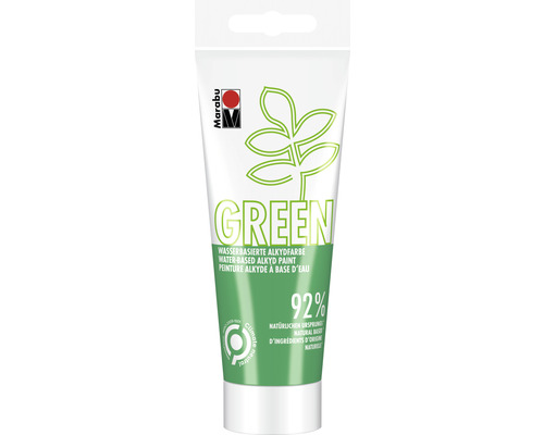 Marabu Green Wasserbasierte Alkydfarbe hellgrün 062 100 ml Tube grüne, wasserbasierte Alkydfarbe von Marabu