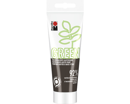 Marabu Green Wasserbasierte Alkydfarbe kakao 161 100 ml Tube grüne, wasserbasierte Alkydfarbe der Marke Marabu