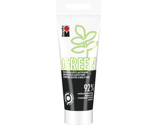 Green Series - Wasserbasierte Alkydfarbe 073 schwarz 100 ml