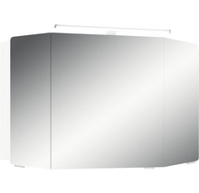 Spiegelschrank Cassca Sprint 100 x 17 x 67 cm weiß 3-türig LED IP 20