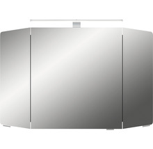 Spiegelschrank Cassca Sprint 100 x 17 x 67 cm weiß 3-türig LED IP 20