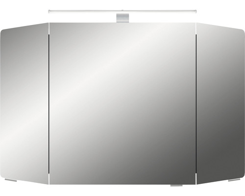 Armoire de toilette à trois portes avec éclairage