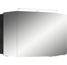 Spiegelschrank Cassca Sprint 100 x 17 x 67 cm graphit struktur quer 3-türig LED IP 20