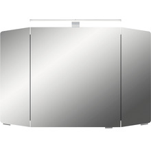 Spiegelschrank Cassca Sprint 100 x 17 x 67 cm graphit struktur quer 3-türig LED IP 20