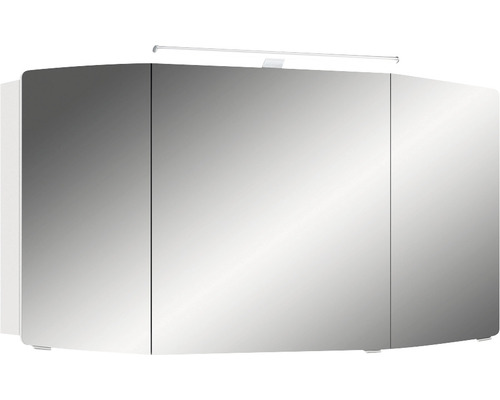 Armoire de toilette à trois portes avec éclairage