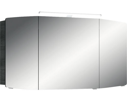 Armoire de toilette Pelipal Cassca Sprint 120 x 17 x 72,3 cm graphite structuré transversalement 3 portes led IP 20