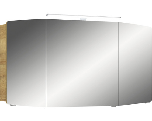 Armoire de toilette Pelipal Cassca Sprint 120 x 17 x 72,3 cm chêne riviera 3 portes led IP 20