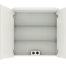 Spiegelschrank Balto Sprint 70 x 17 x 72,3 cm weiß 2-türig LED IP 20